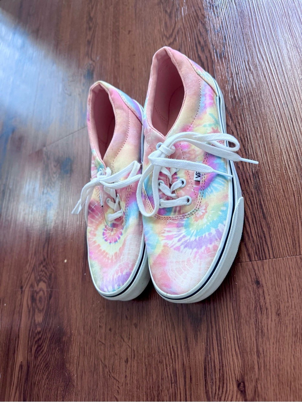 Vans Tie-Dye Pastel Canvas Sneakers - Pink, Blue, Yellow
